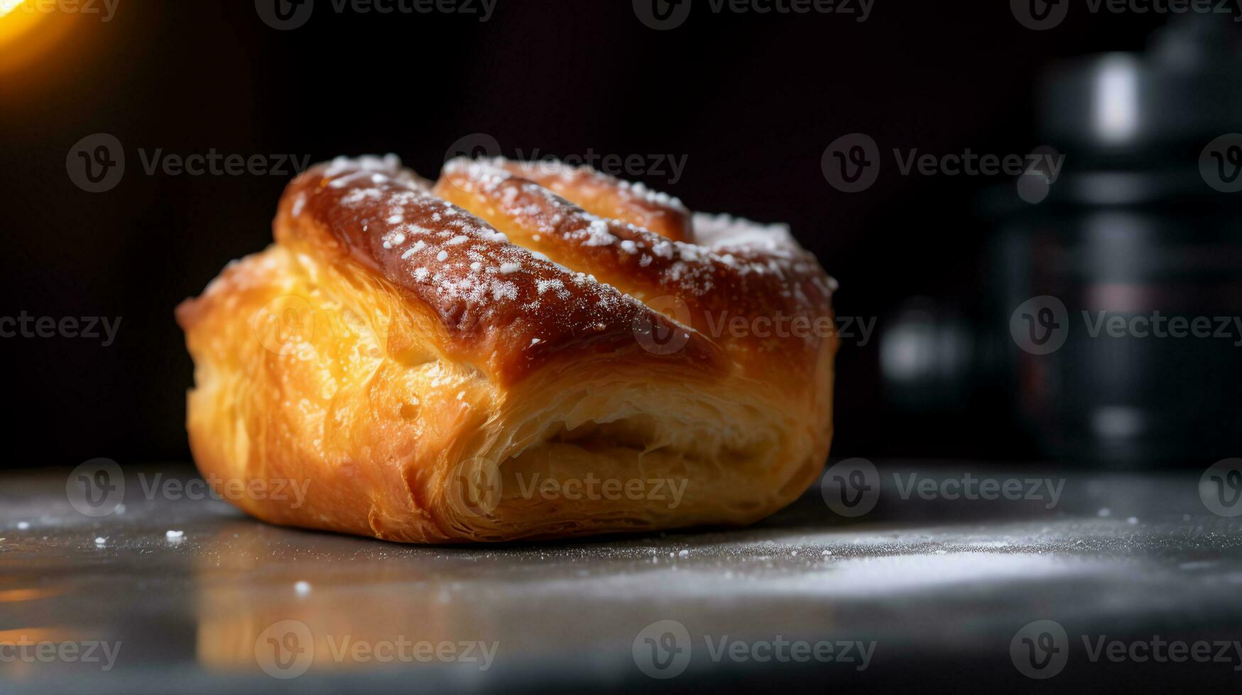 un danese Pasticcino con sfocatura sfondo foto