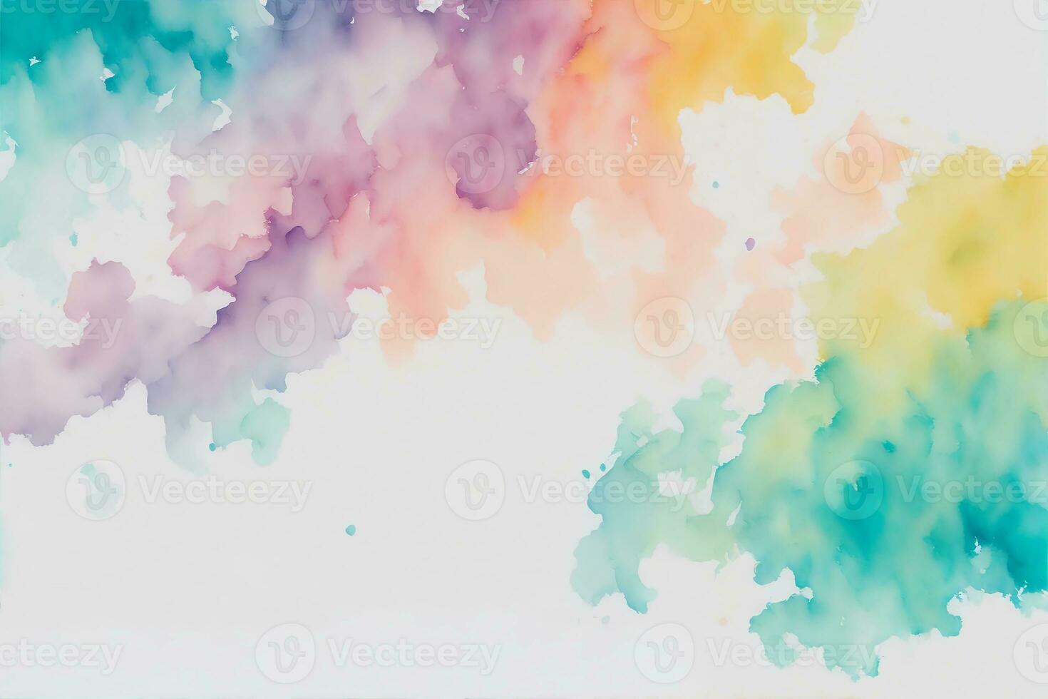 astratto colorato acquerello sfondo, molto bellissimo arcobaleno struttura foto