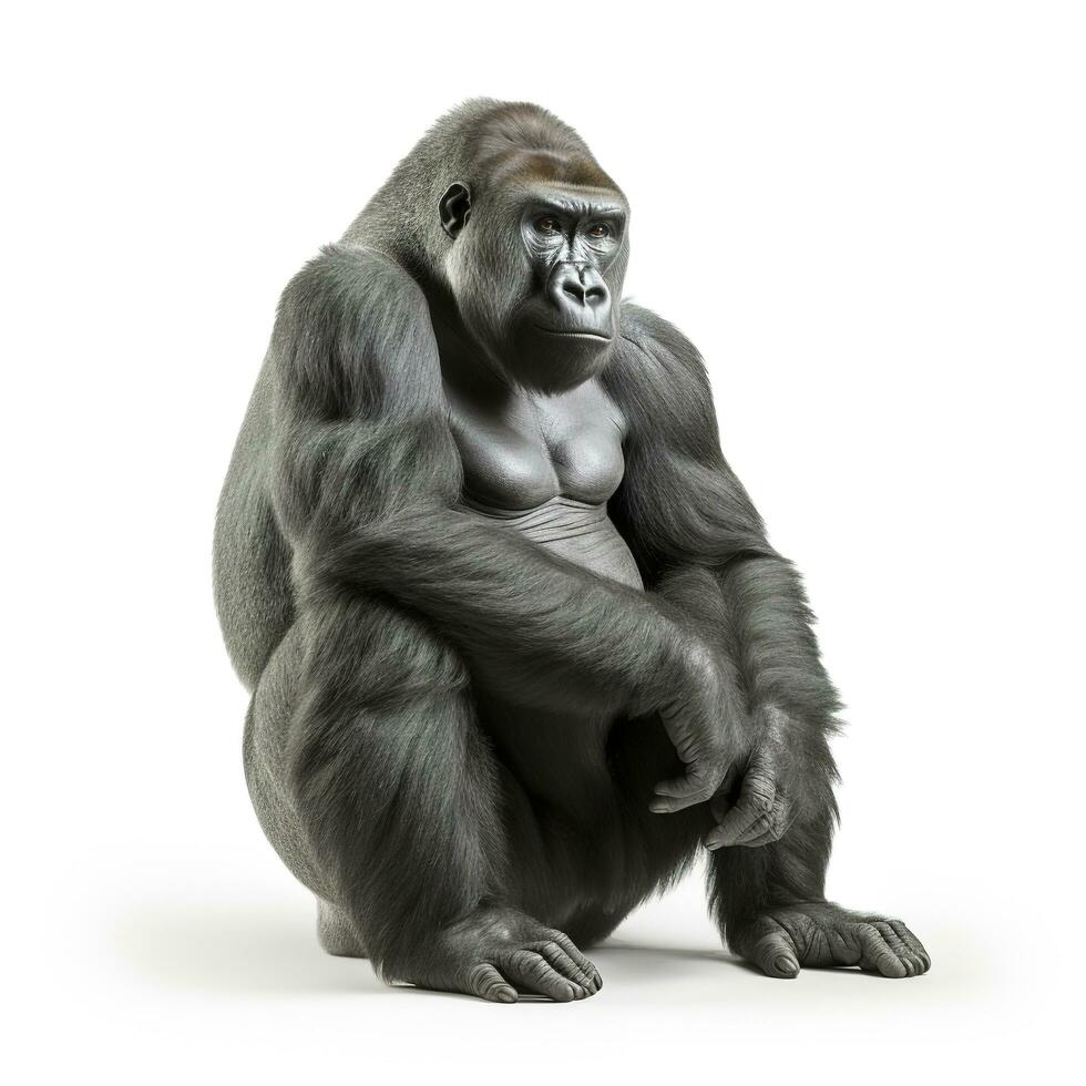 giovane silverback gorilla, creare ai foto