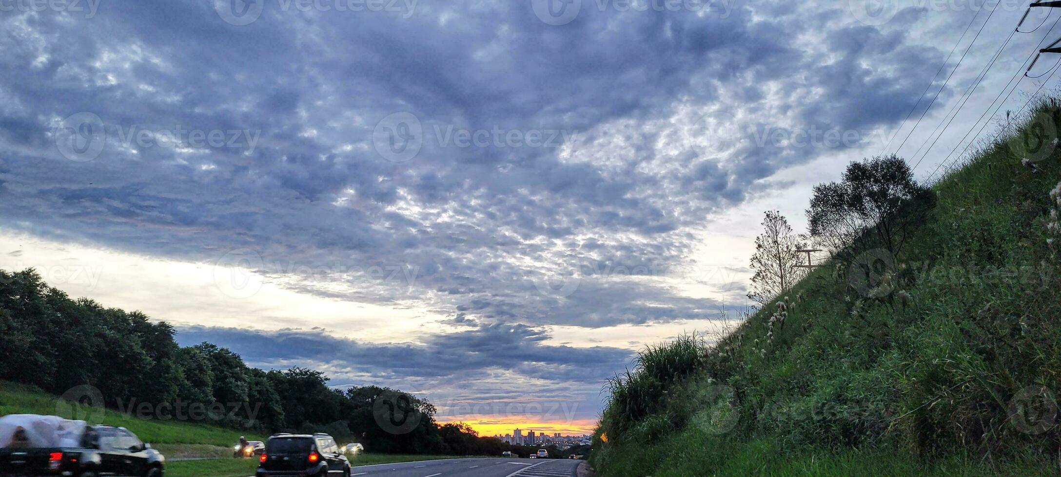 occupato autostrada dom pedro primo nel il interno di brasile foto