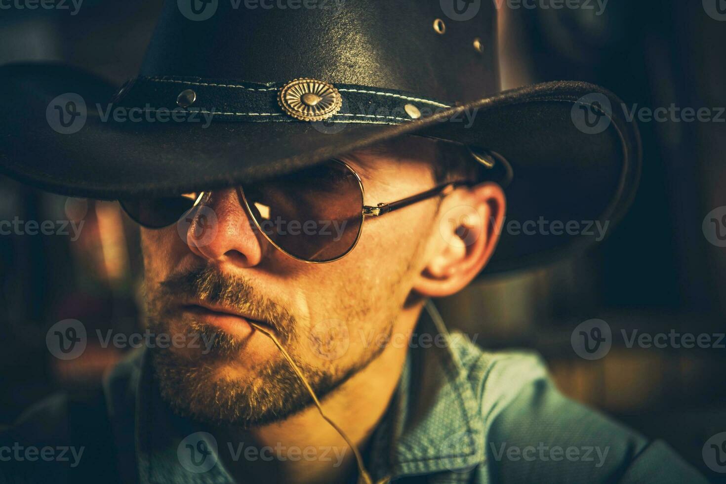 caucasico cowboy ritratto foto