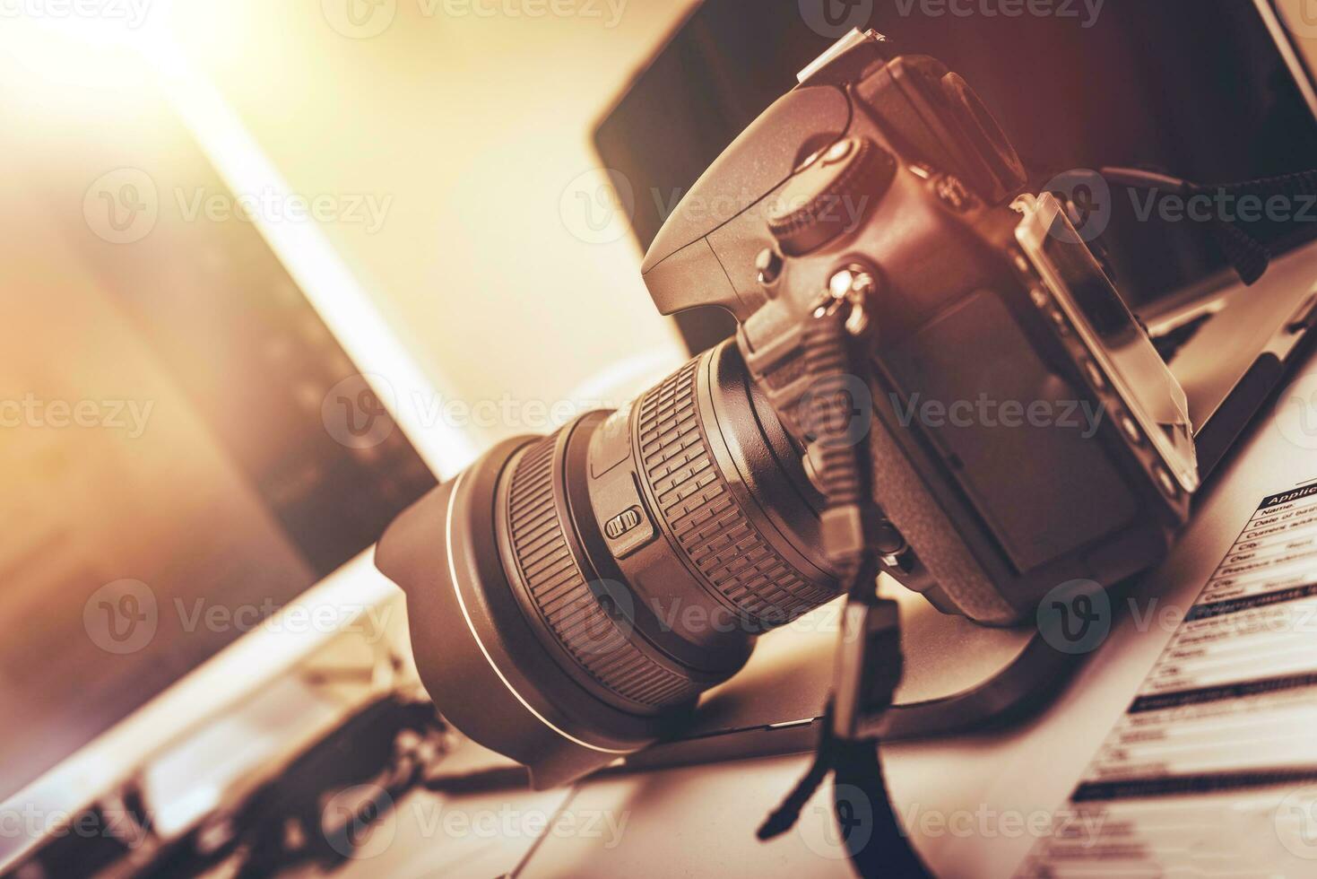 fotografia stazione di lavoro avvicinamento foto