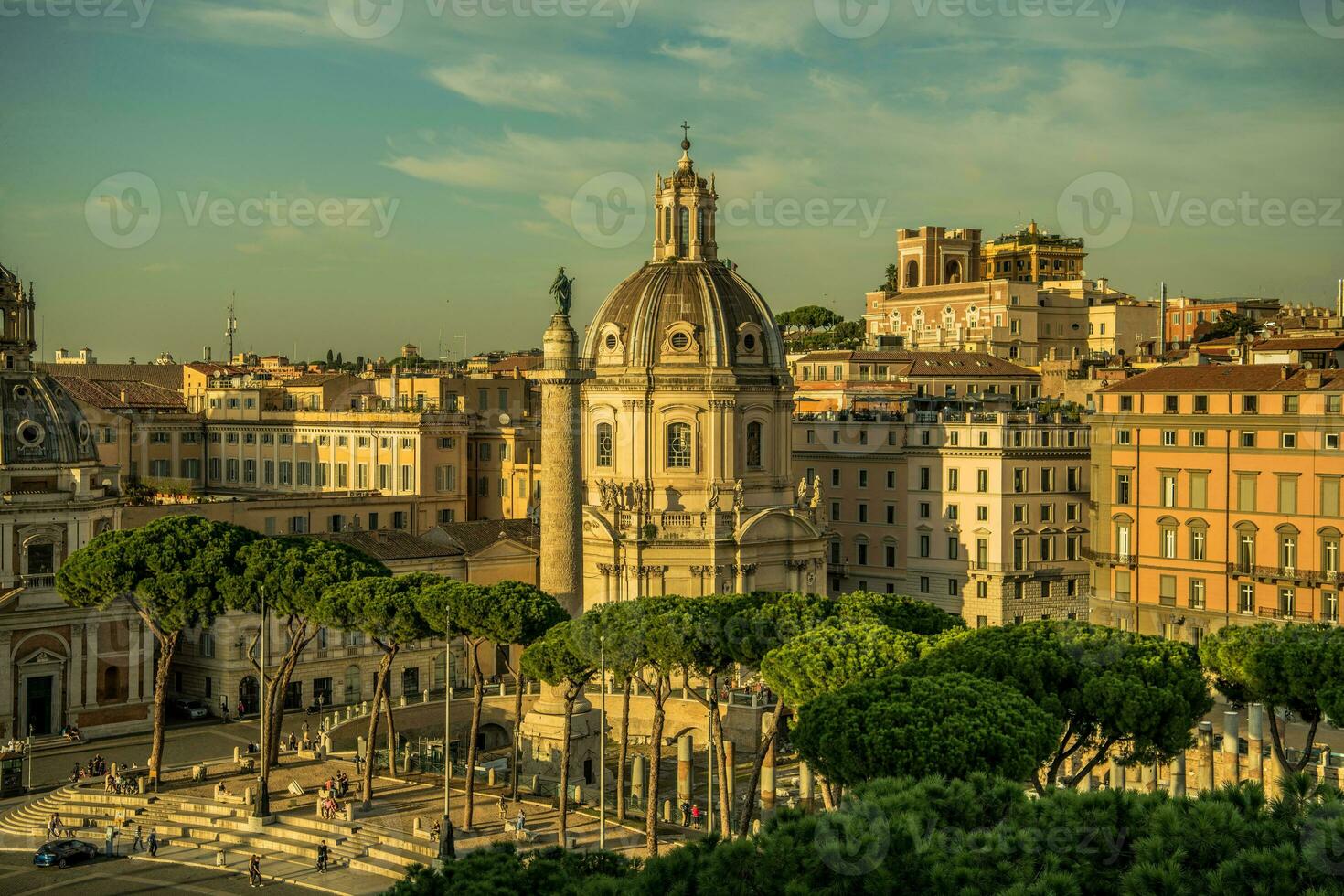 vista dall'alto della città foto