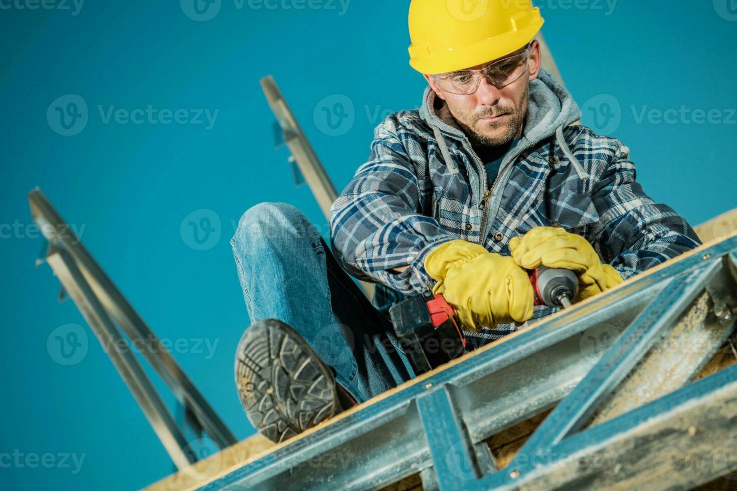 acciaio costruzione lavoratore foto