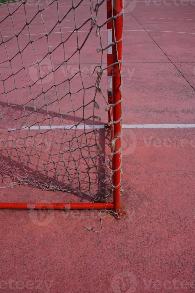 attrezzature sportive per obiettivo di calcio di strada foto