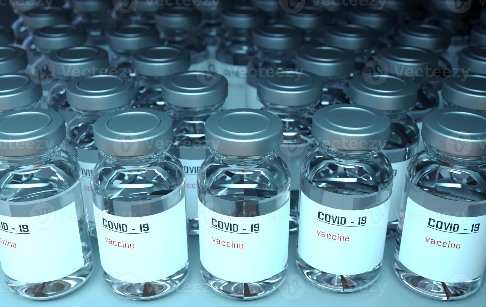 lotto di fiale con vaccino contro il coronavirus covid 19 foto