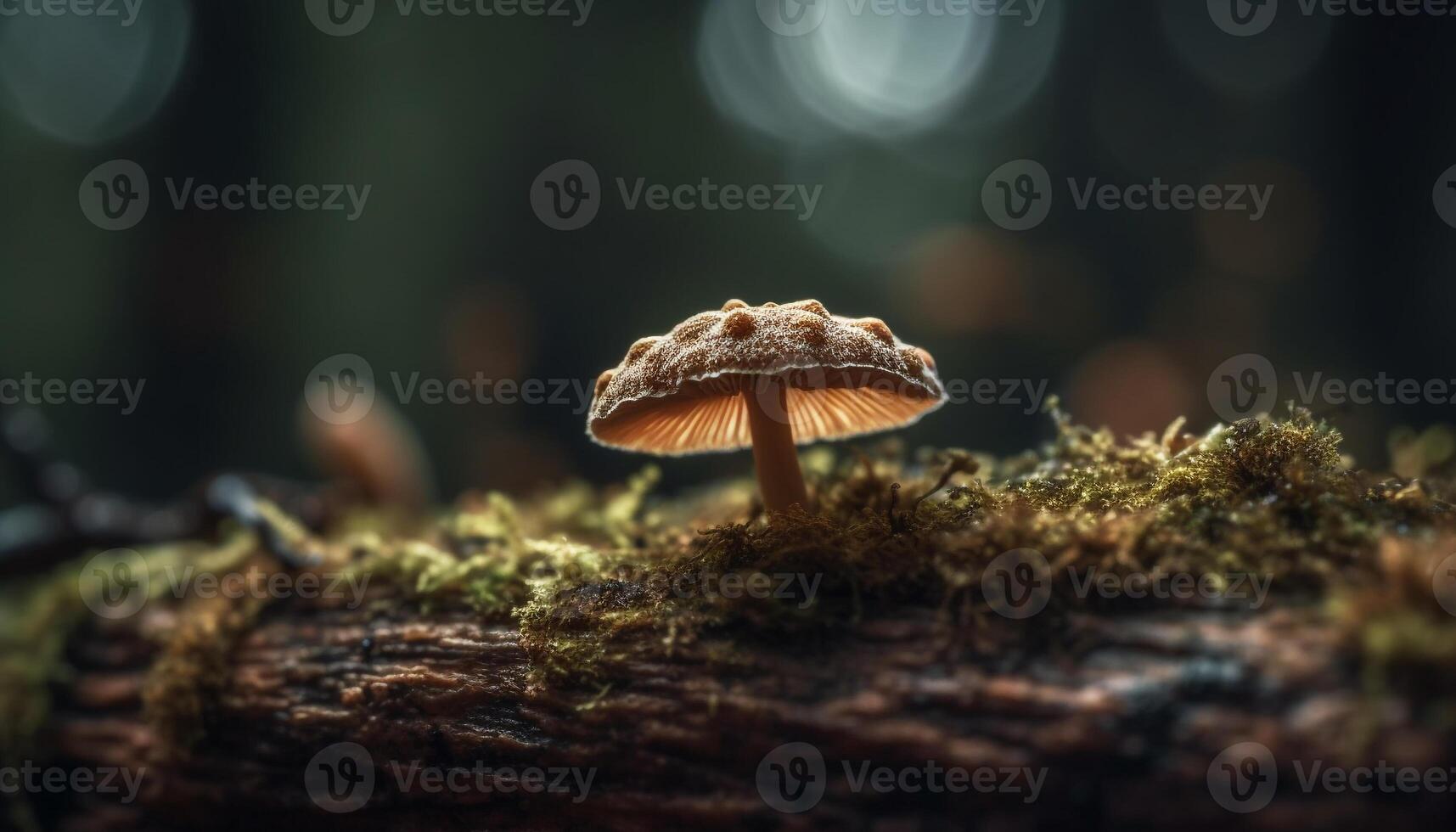 velenoso fungo velenoso berretto macchiato nel incolto foresta generato di ai foto
