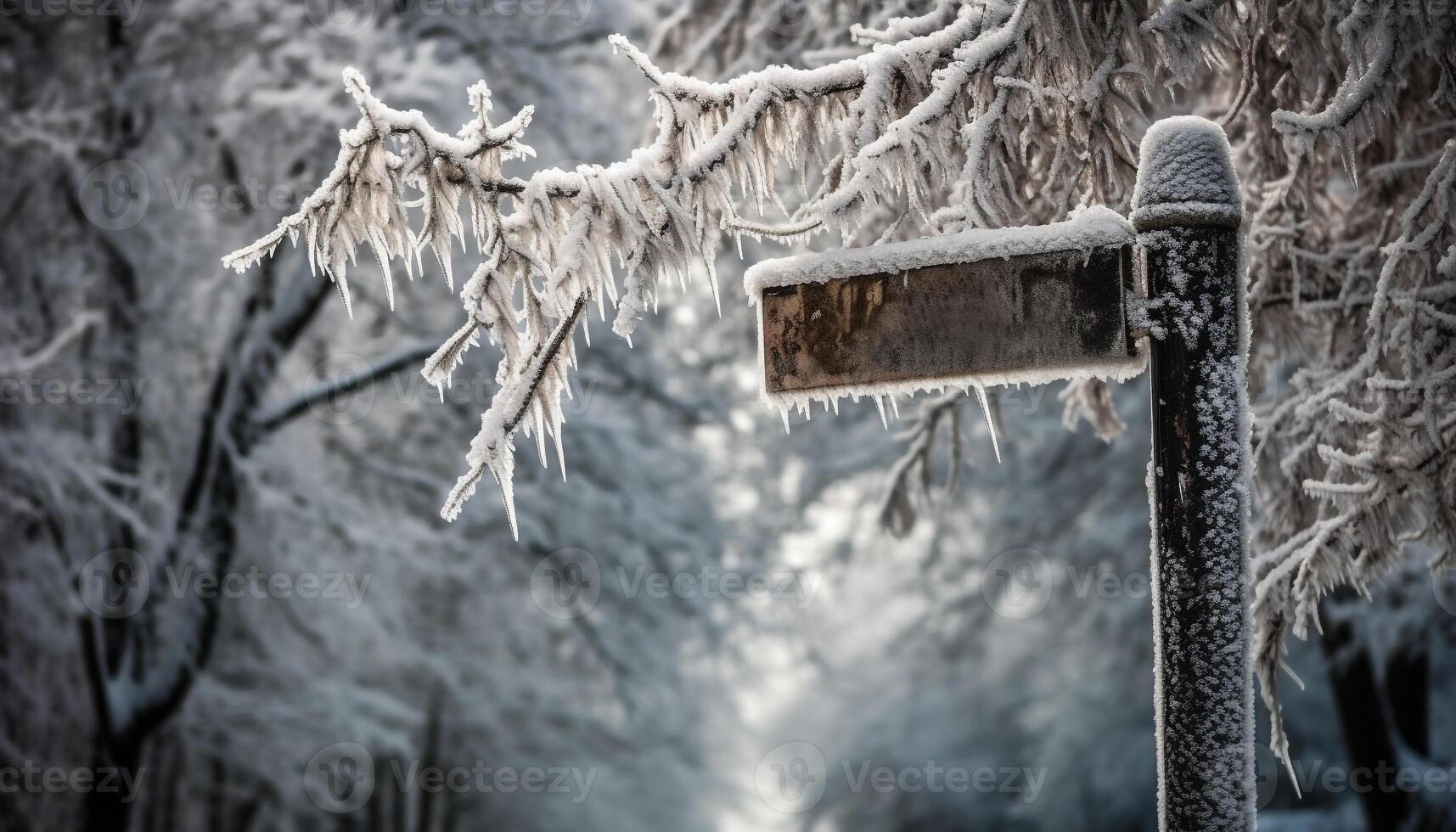 macro fotografia cattura brina su pino albero ramo nel inverno generato di ai foto