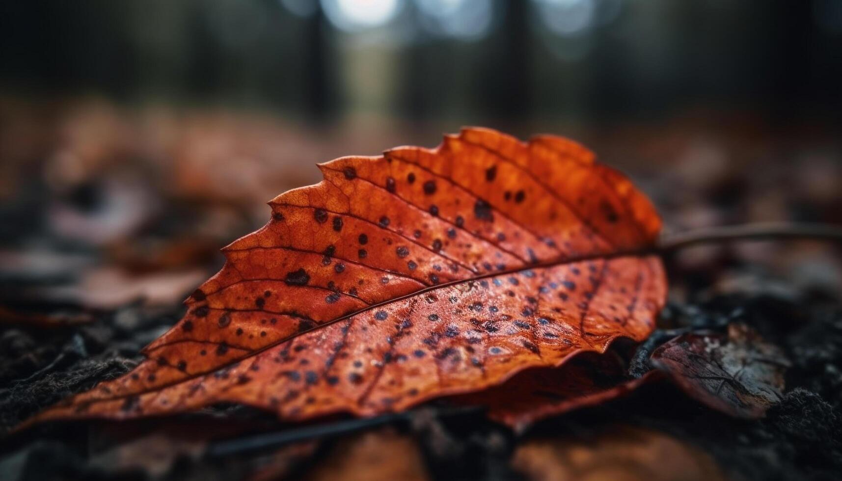 vivace autunno fogliame su acero albero, natura ardente bellezza generativo ai foto