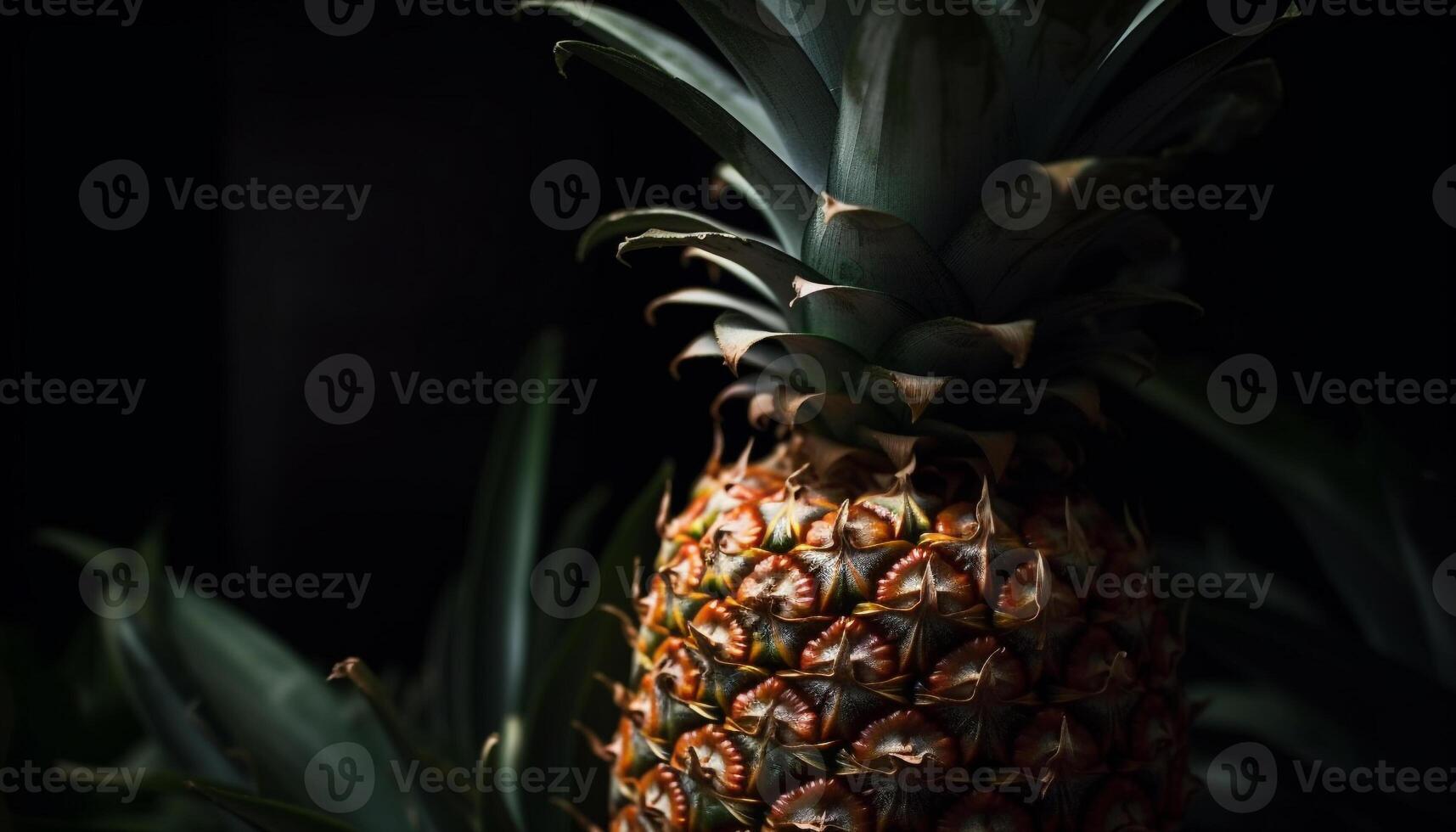 succoso maturo ananas, un' salutare merenda a partire dal natura buongustaio azienda agricola generato di ai foto