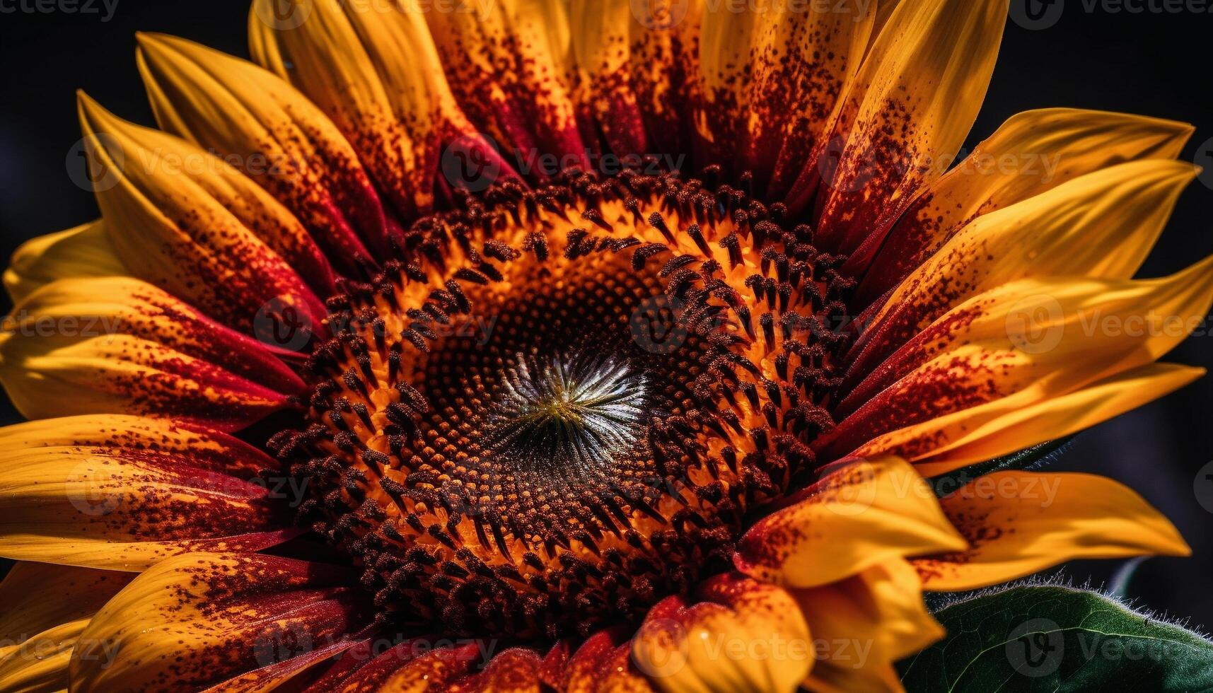 vivace girasole fiore, un' singolo oggetto di bellezza nel natura generato di ai foto