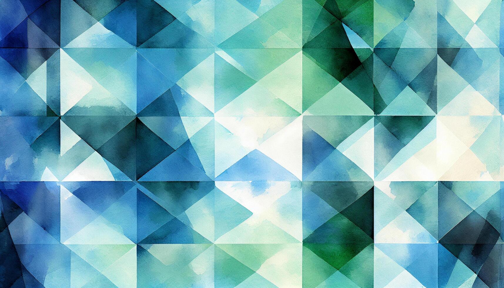 astratto geometrico modello nel blu triangolo forme ,generativo ai foto