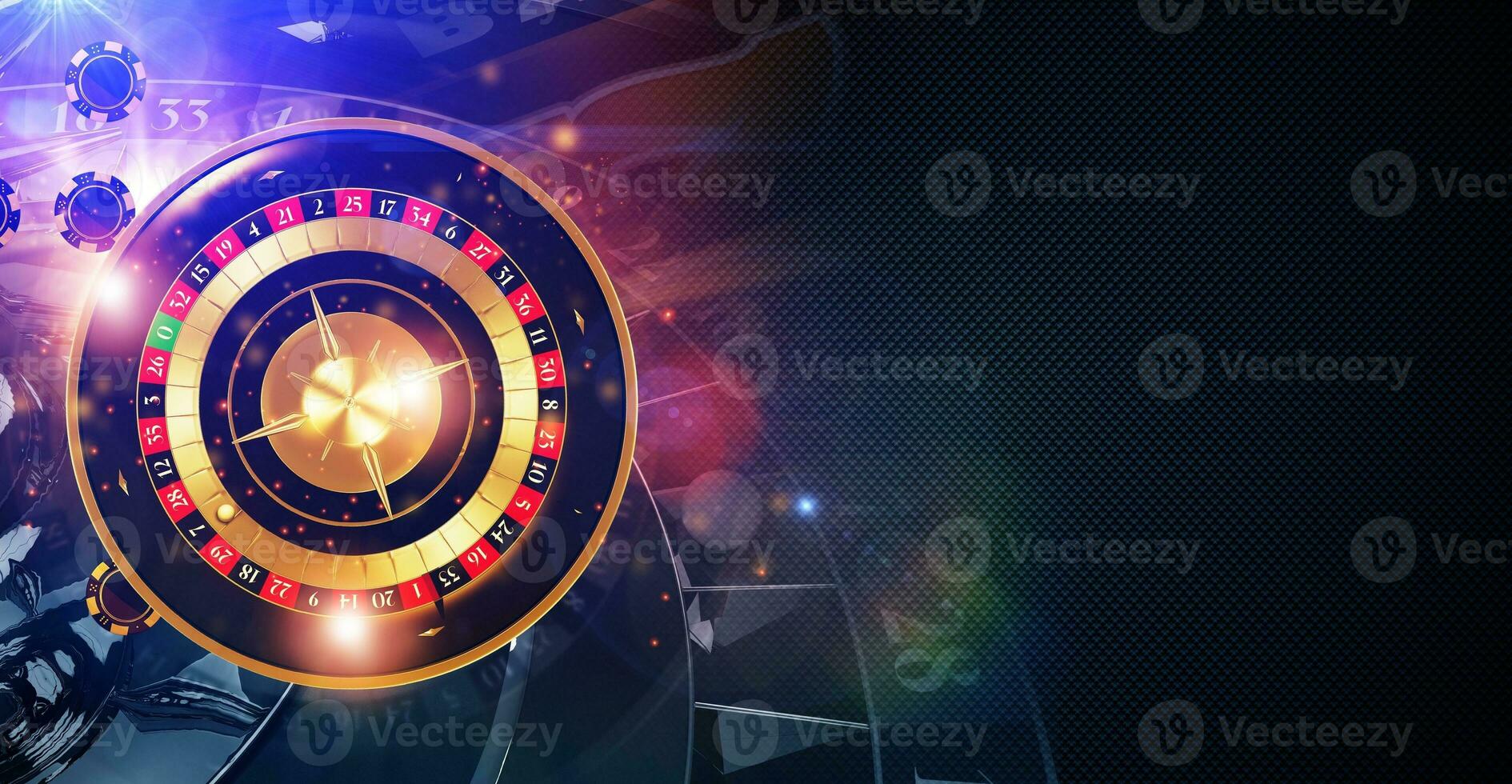 Magia roulette gioco bandiera foto