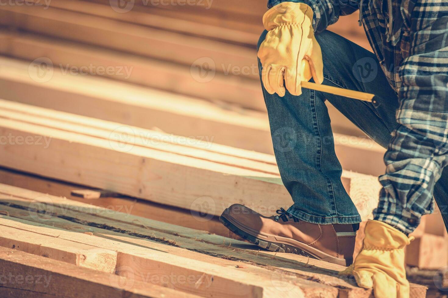 costruzione legna travi foto