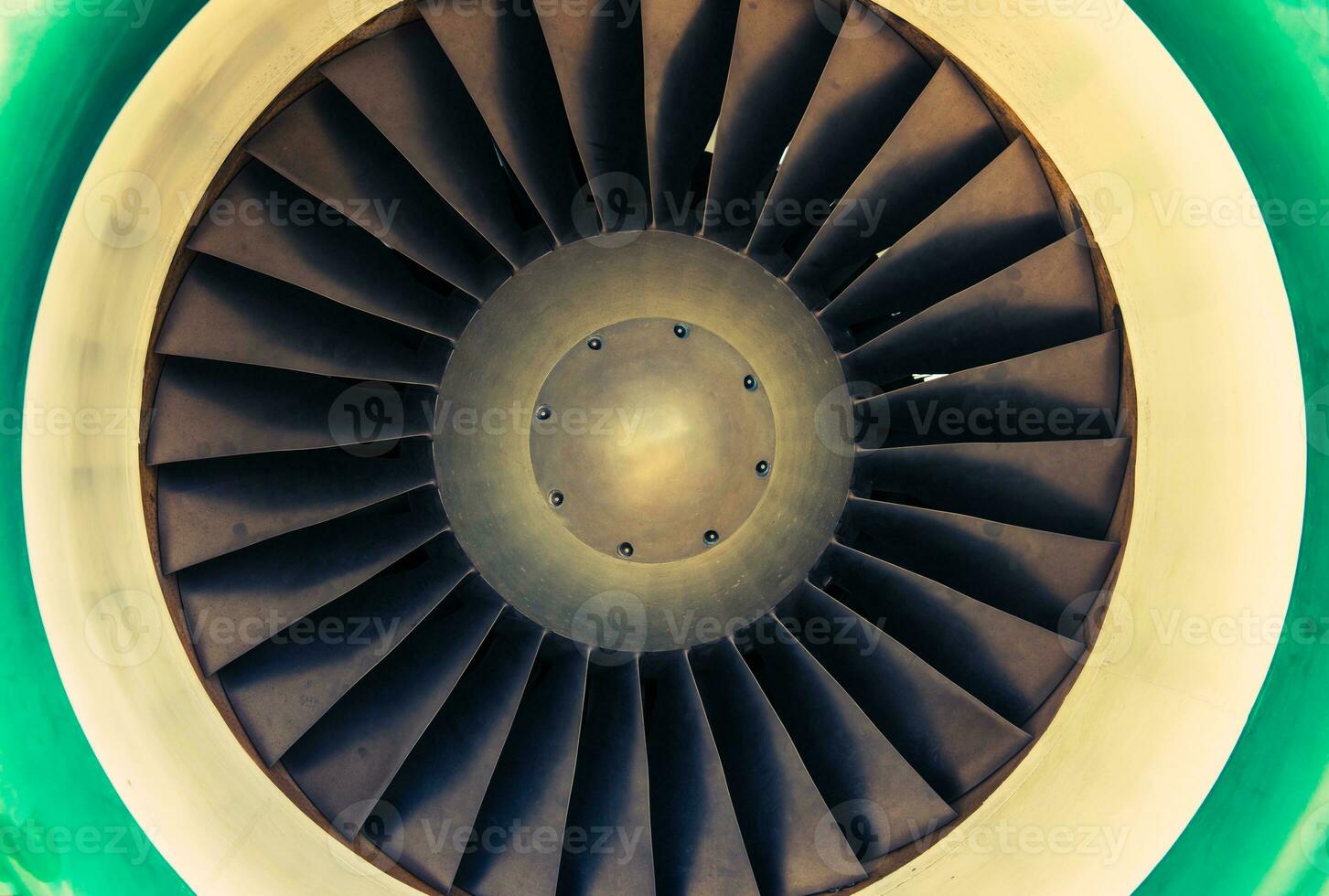 turbina del motore a reazione foto