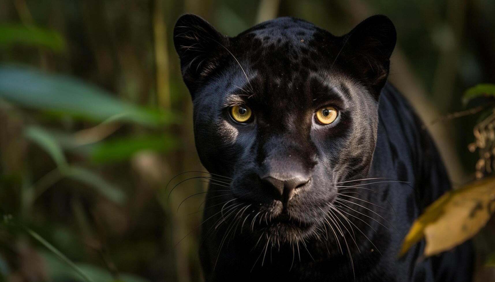 grande gatto fissando Pericolo, bellezza nel natura, a strisce tigre ritratto generato di ai foto