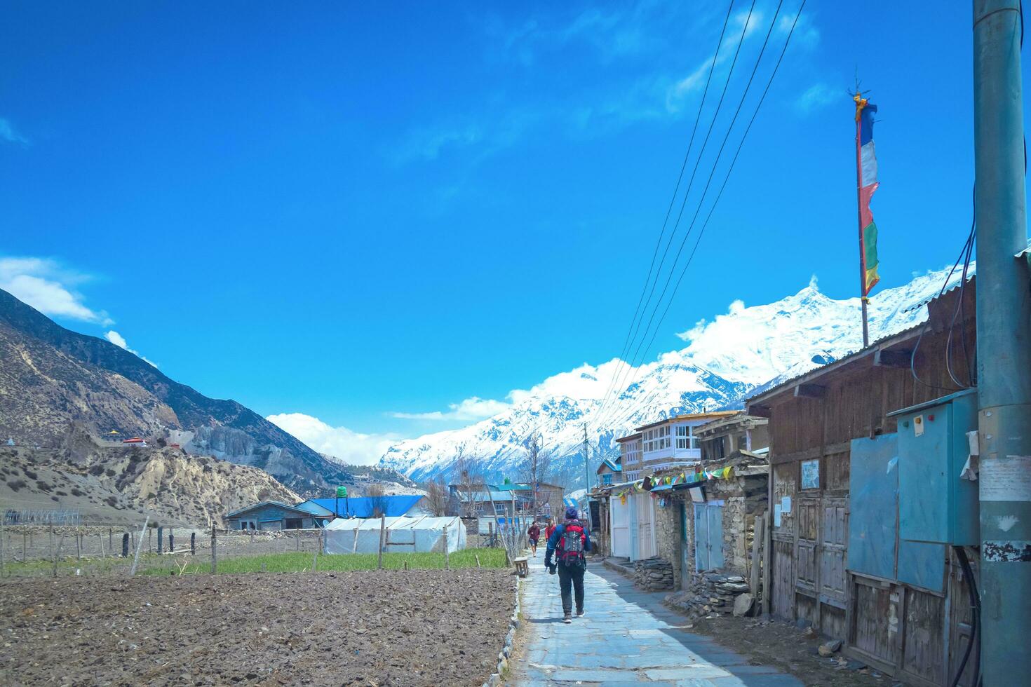 vagare su il villaggio di mananag foto