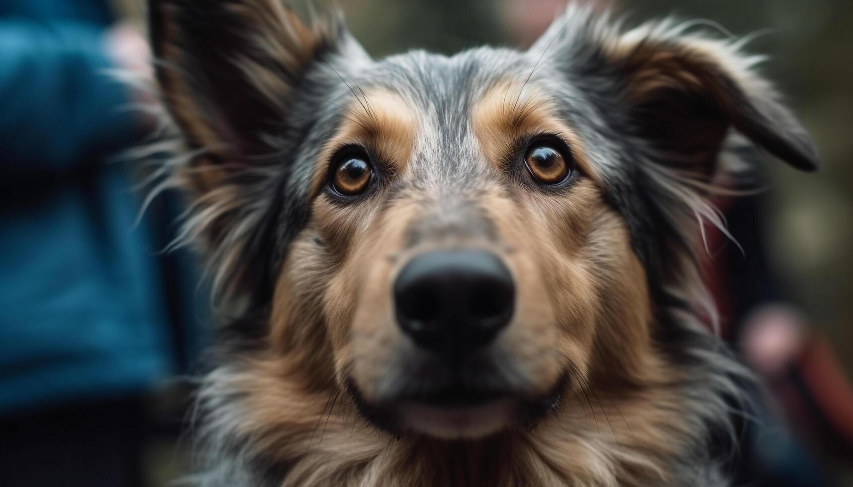 di razza cuccioli sedersi per ritratto, leale amici per sempre generato di ai foto