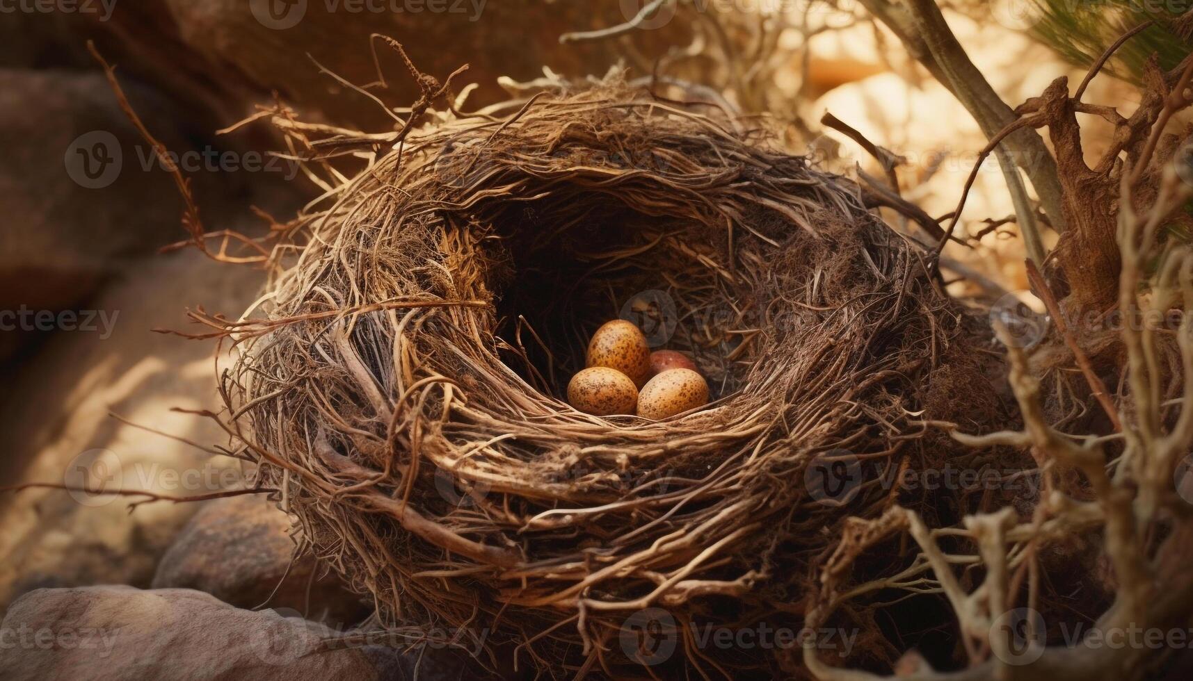 nuovo vita tratteggio nel casetta per gli uccelli, natura bellezza generato di ai foto