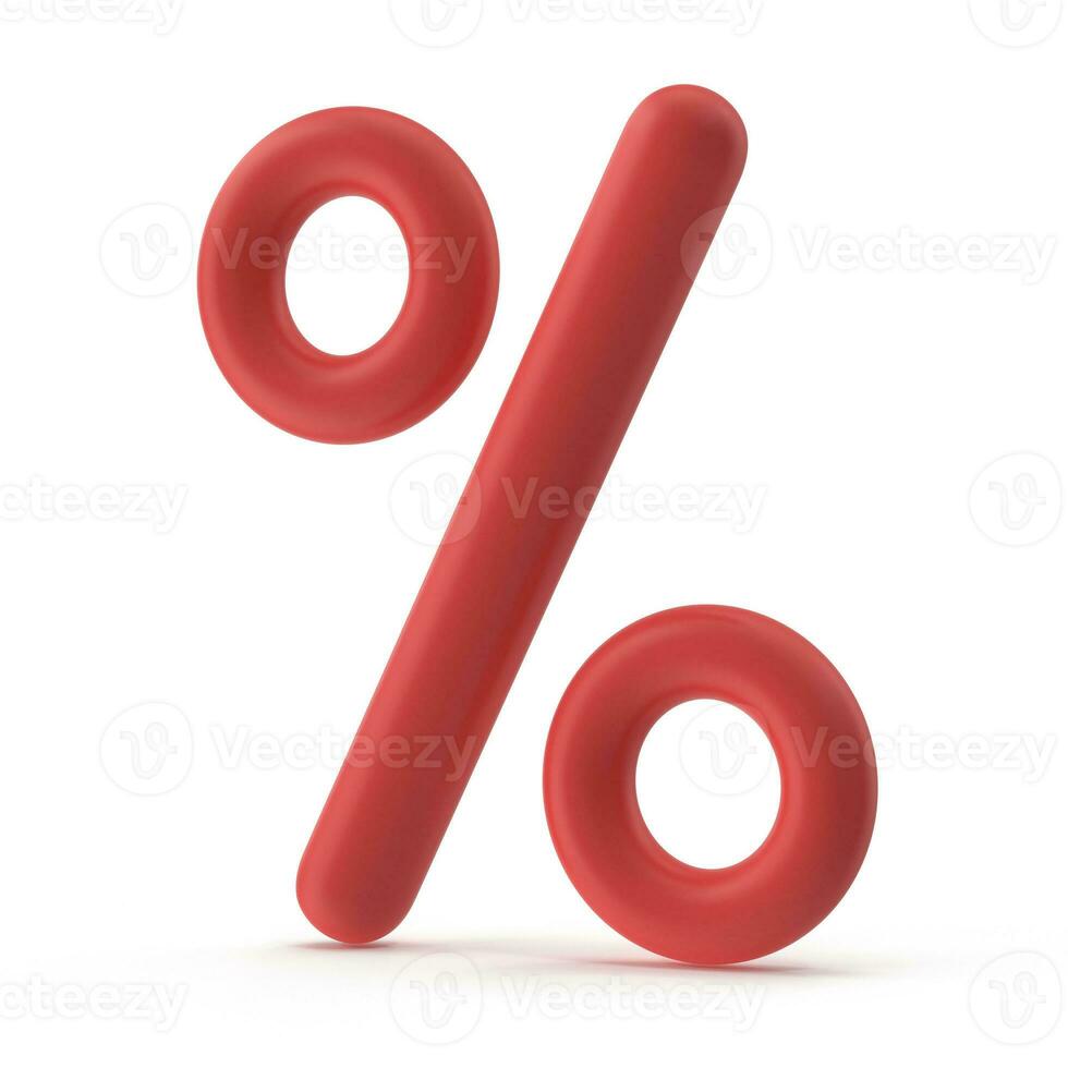 rosso percentuale simbolo foto