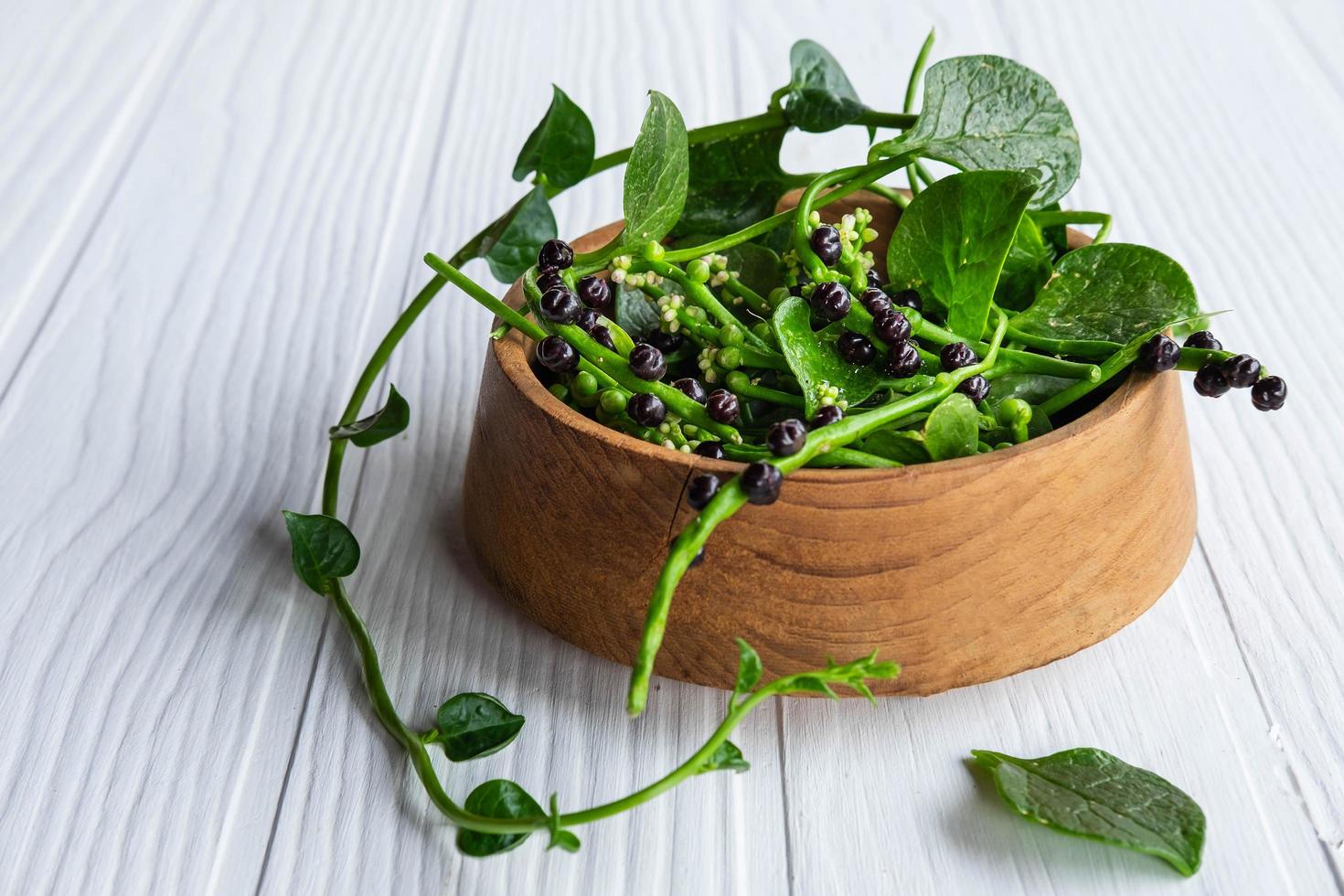 basella alba foglie vegetali per la salute foto