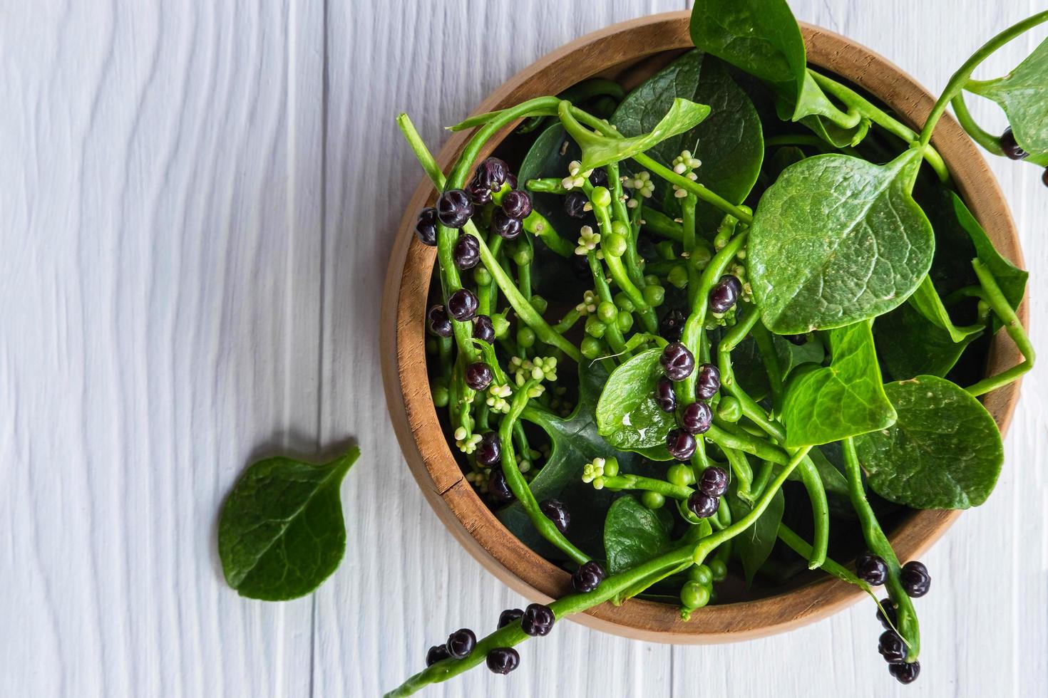 basella alba foglie vegetali per la salute foto