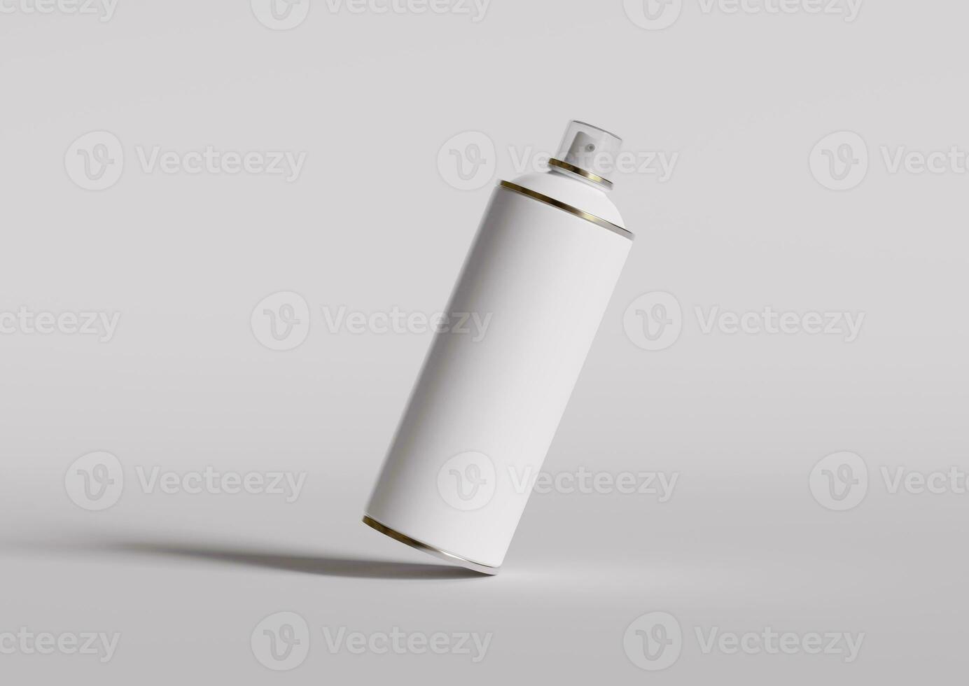 spray può bottiglia bianca colore e realistico struttura foto
