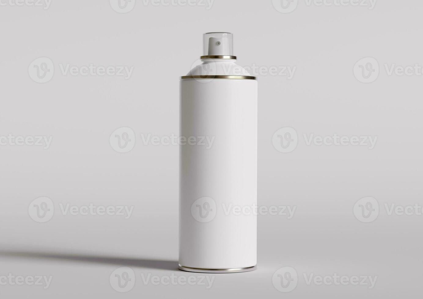 spray può bottiglia bianca colore e realistico struttura foto