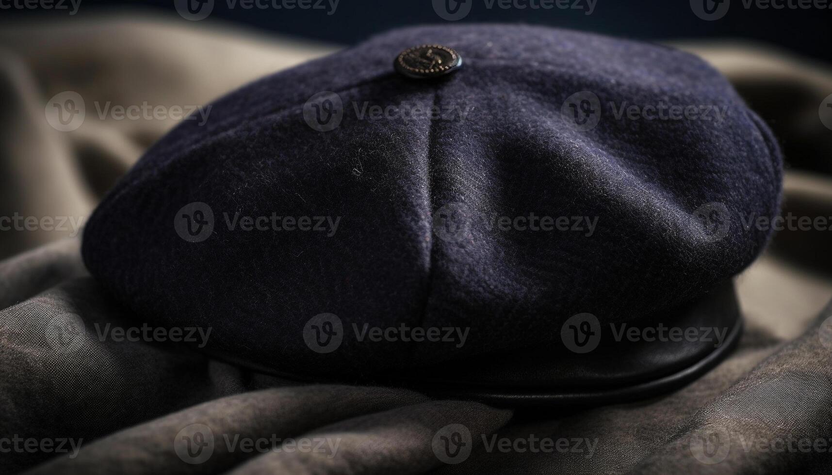 caldo di lana berretto per alla moda inverno eleganza generato di ai foto