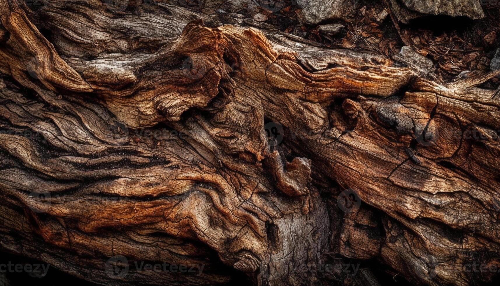 ruvido vecchio pino tronco vetrine natura crescita generato di ai foto