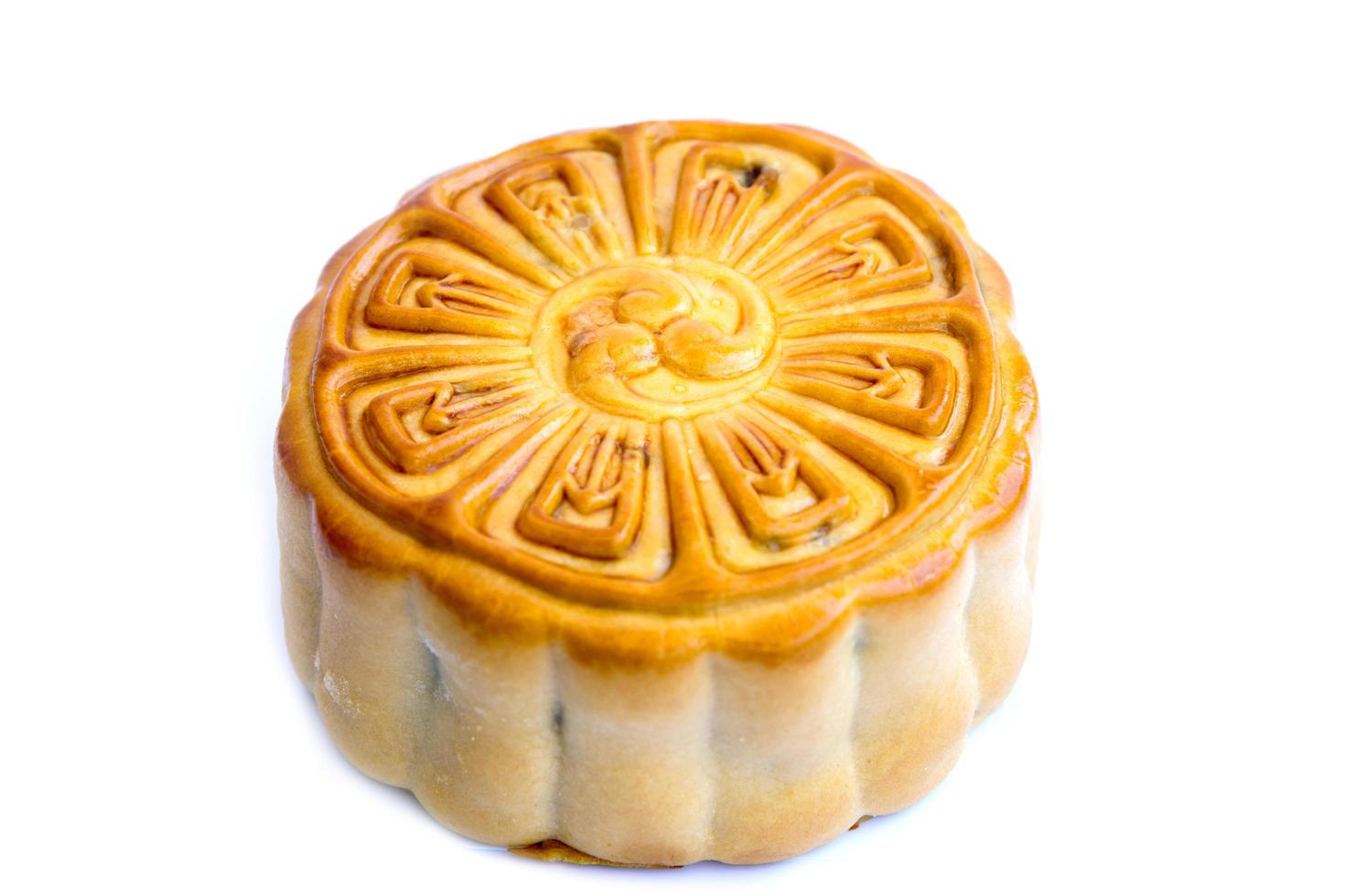 Mooncake isolati su sfondo bianco foto