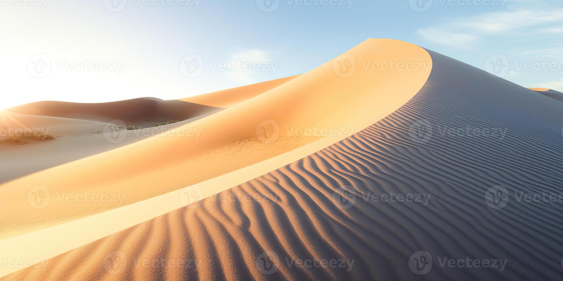 ai generato. ai generativo. sabbia duna bellissimo Landscae all'aperto natura avventura. grafico arte foto