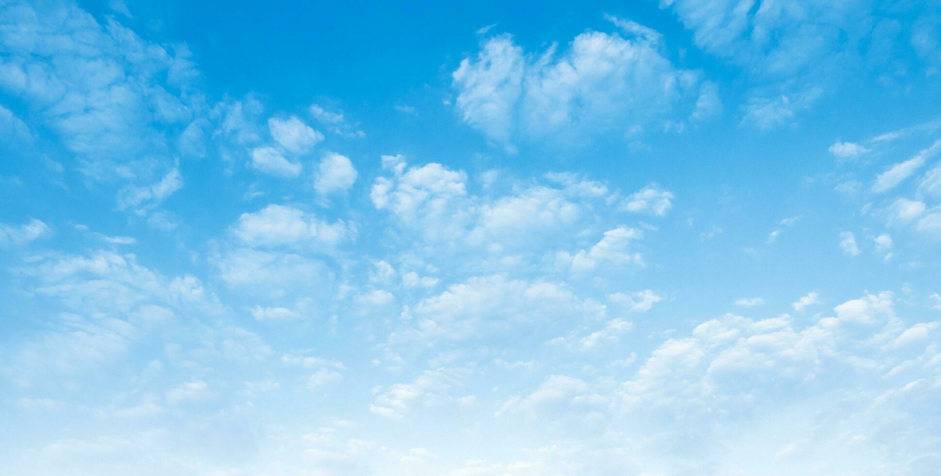 cielo blu con sfondo bianco del paesaggio della nuvola foto