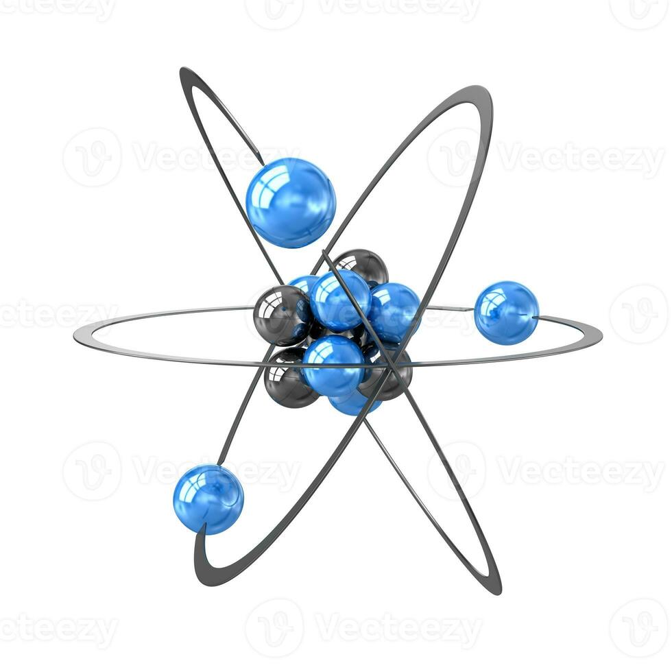 orbitale modello di atomo foto