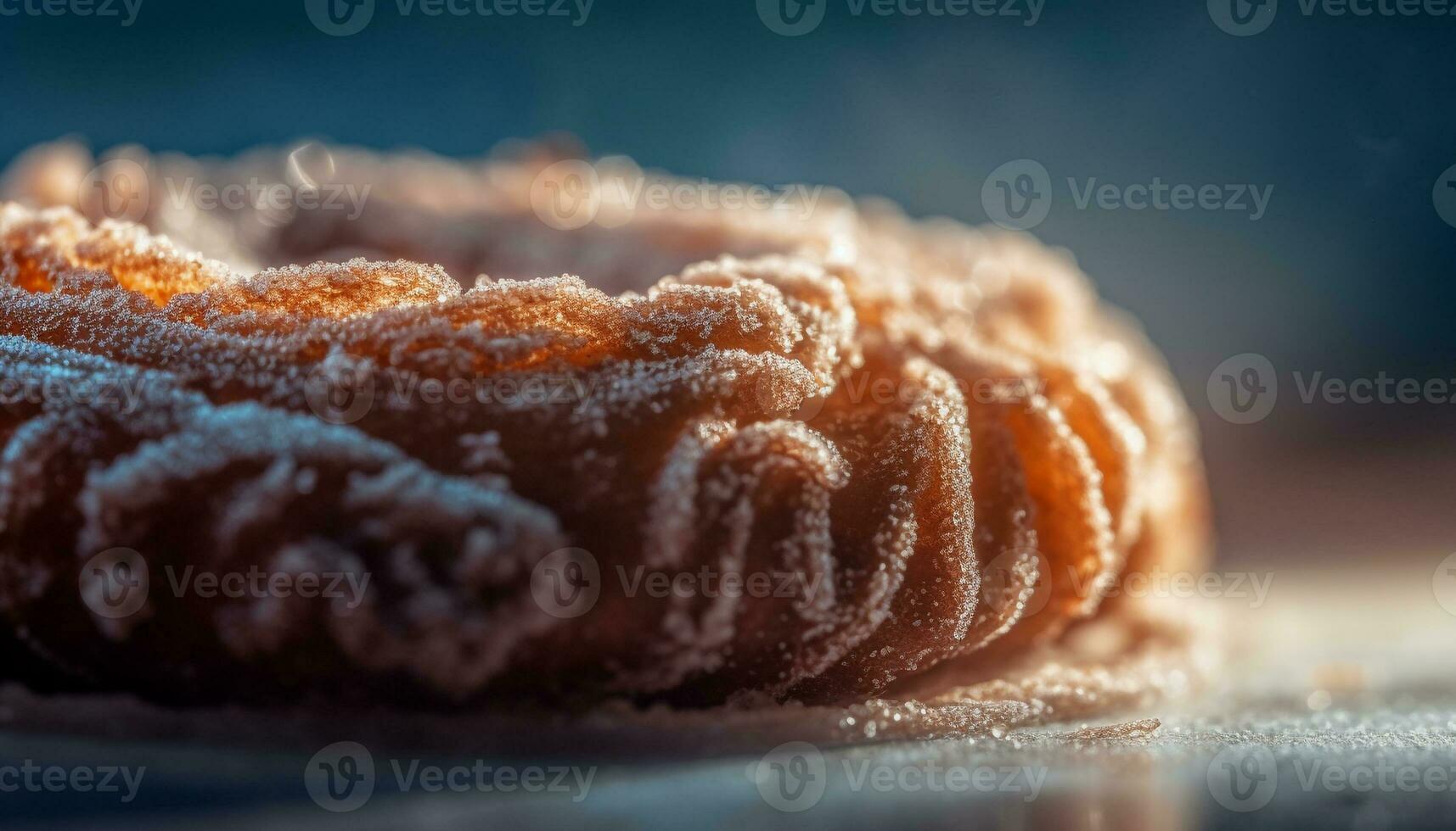 fatti in casa cioccolato biscotto su di legno tavolo primo piano generato di ai foto