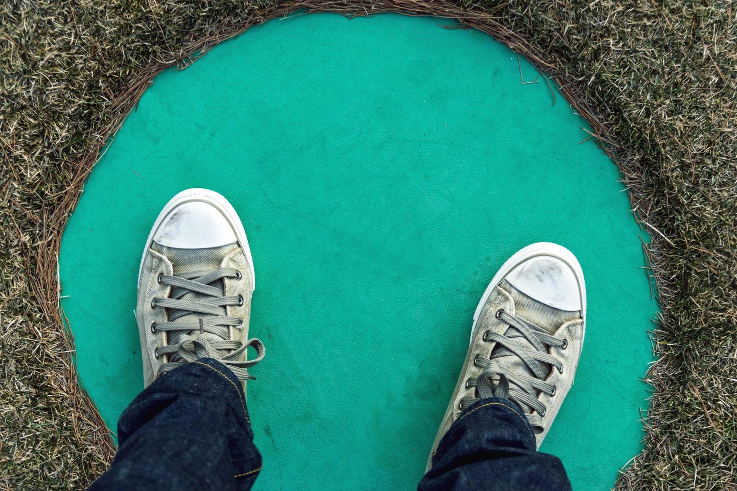 scarpe da ginnastica di tela foto