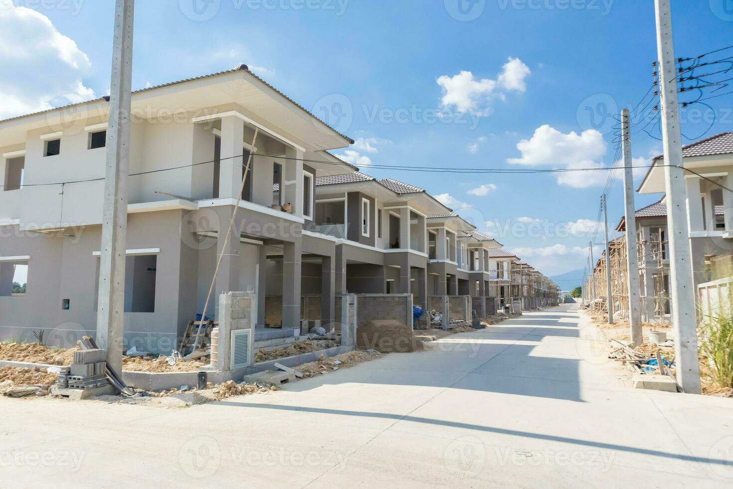 costruzione Residenziale nuovo Casa nel progresso a edificio luogo alloggiamento tenuta sviluppo foto