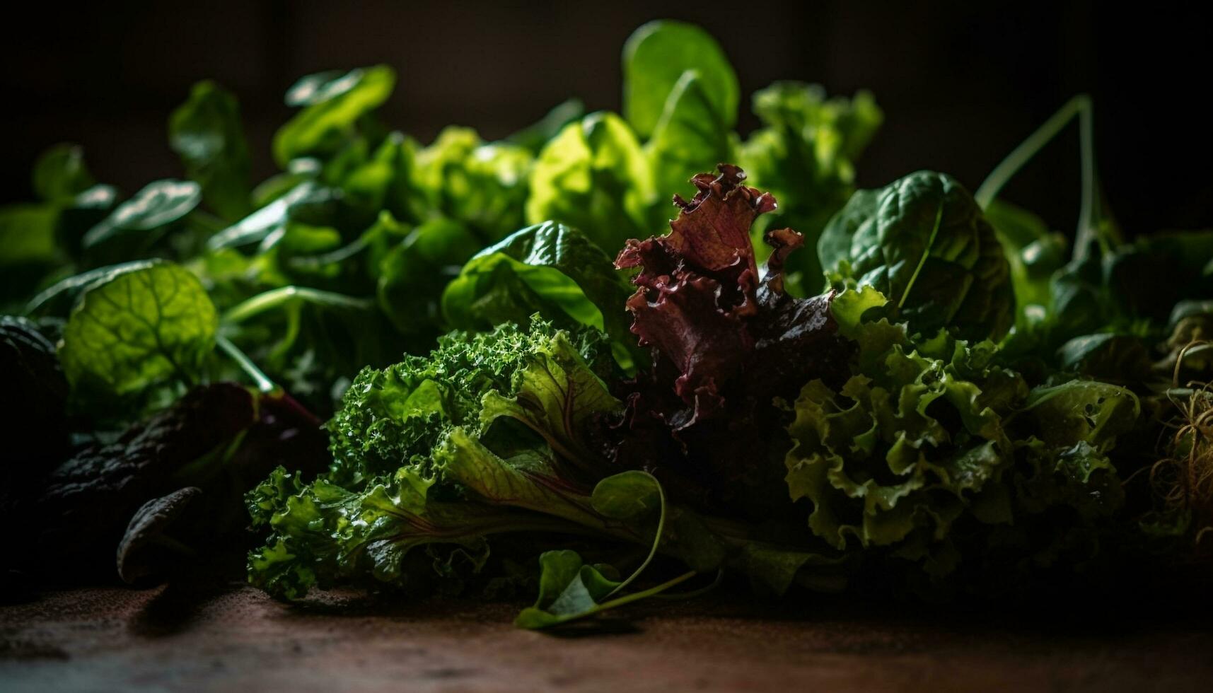 biologico insalata ciotola con maturo la verdura, un' salutare buongustaio pasto generato di ai foto