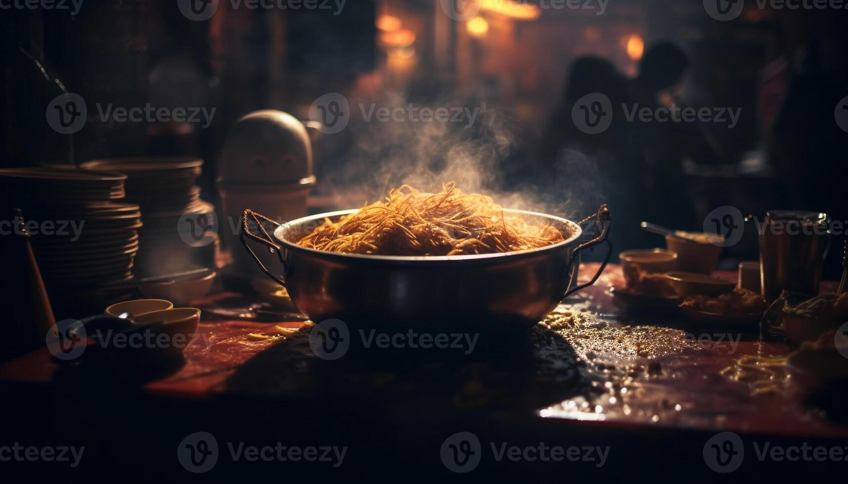 salutare mangiare buongustaio pasto di cucinato carne e verdure in casa generato di ai foto