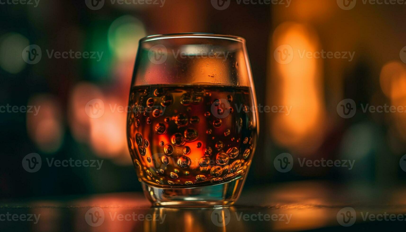lusso whisky bicchiere riflette illuminato celebrazione fiamma generato di ai foto