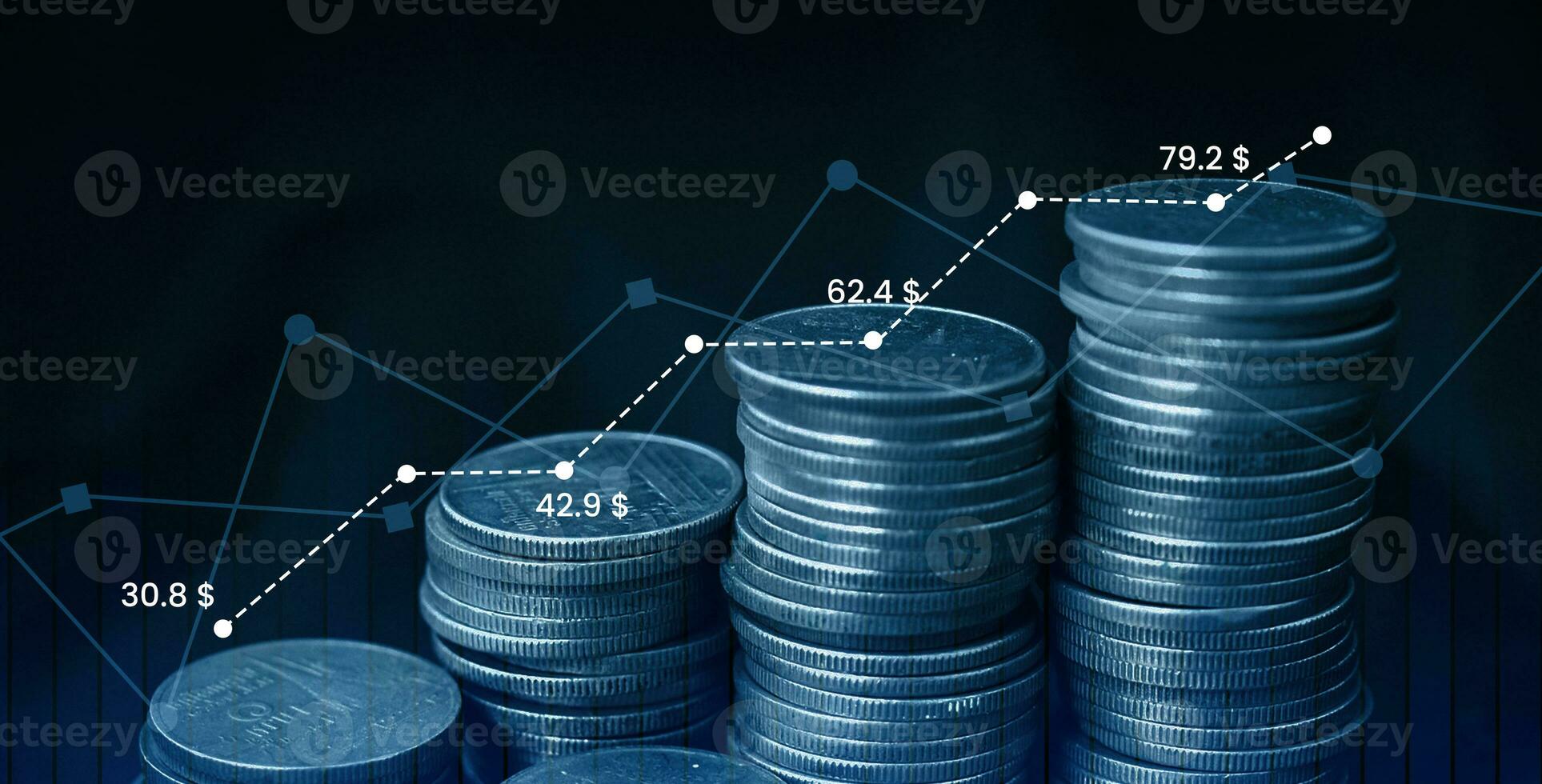 finanziario analisi, merci commercio e finanziario alfabetizzazione arte. foto