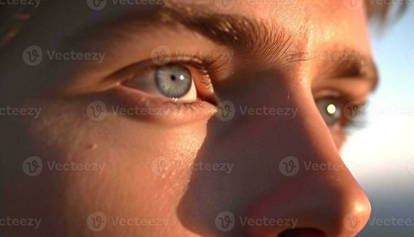 guardare a natura bellezza, un' bambino sorrisi nel innocenza generato di ai foto