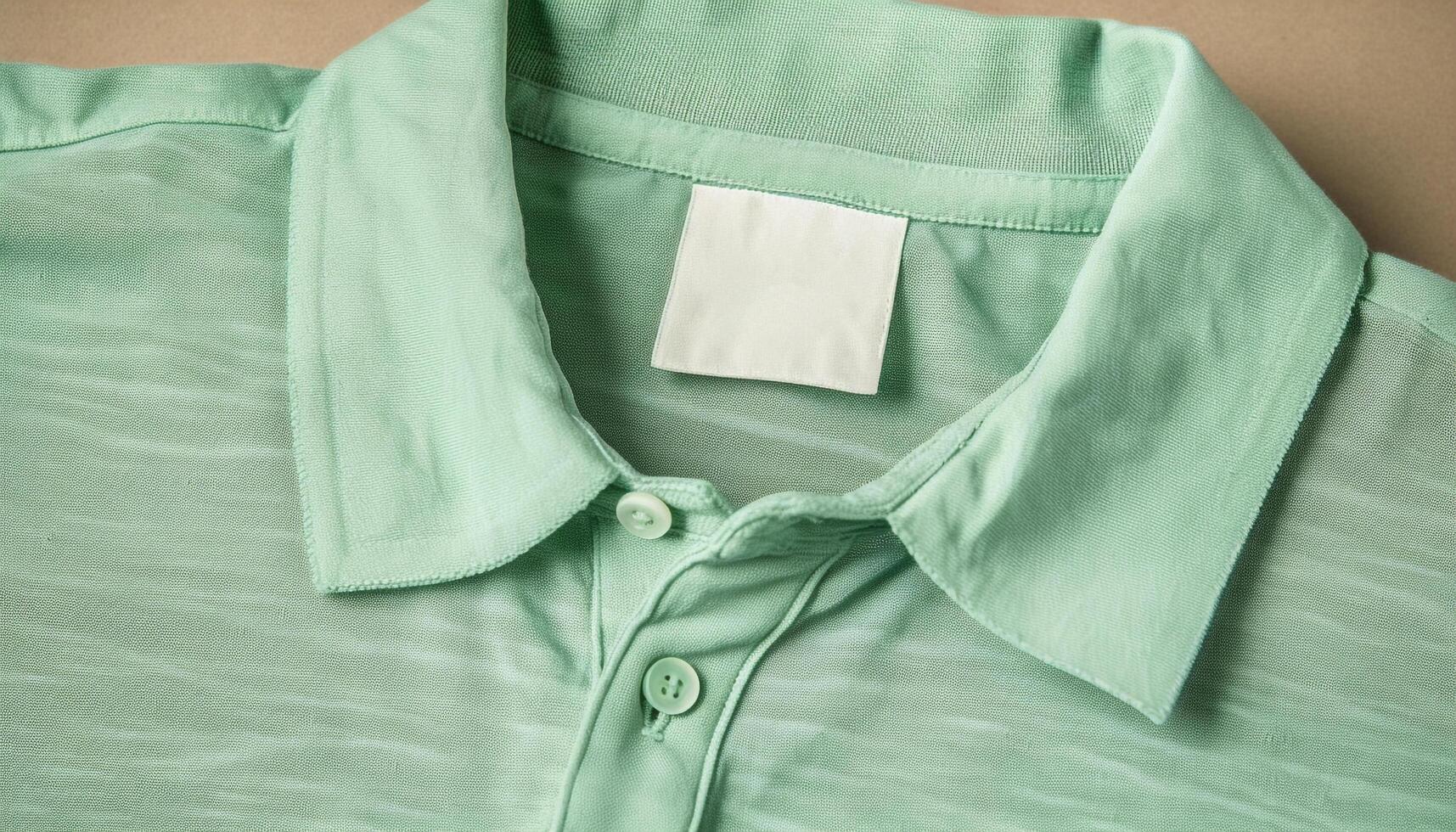 elegante uomini camicia con a strisce modello e pulsante giù collare generato di ai foto