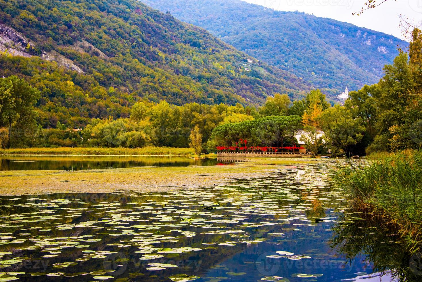 colori dell'autunno sul lago foto