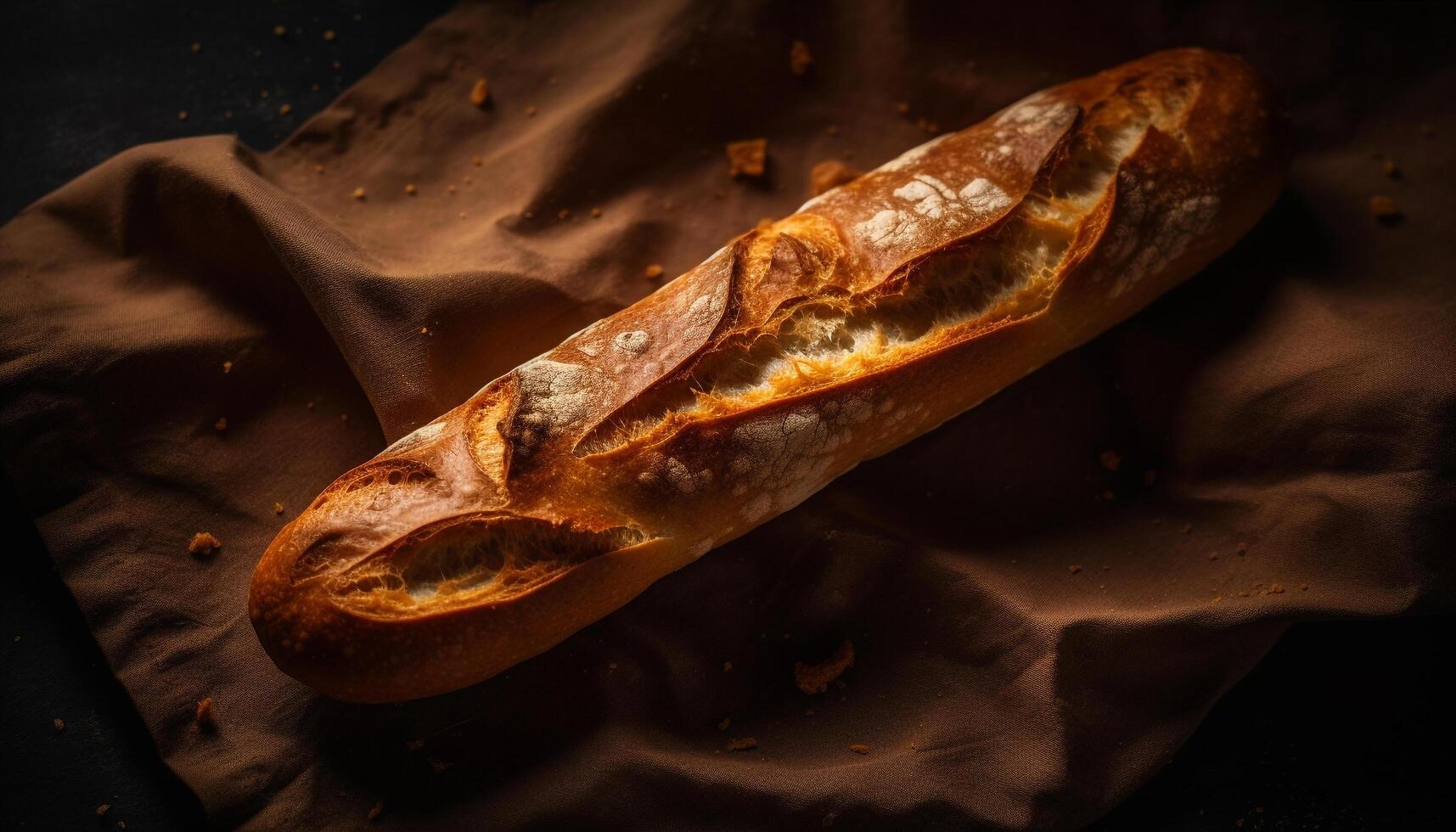 grigliato Maiale Sandwich su Ciabatta, pronto per mangiare generato di ai foto