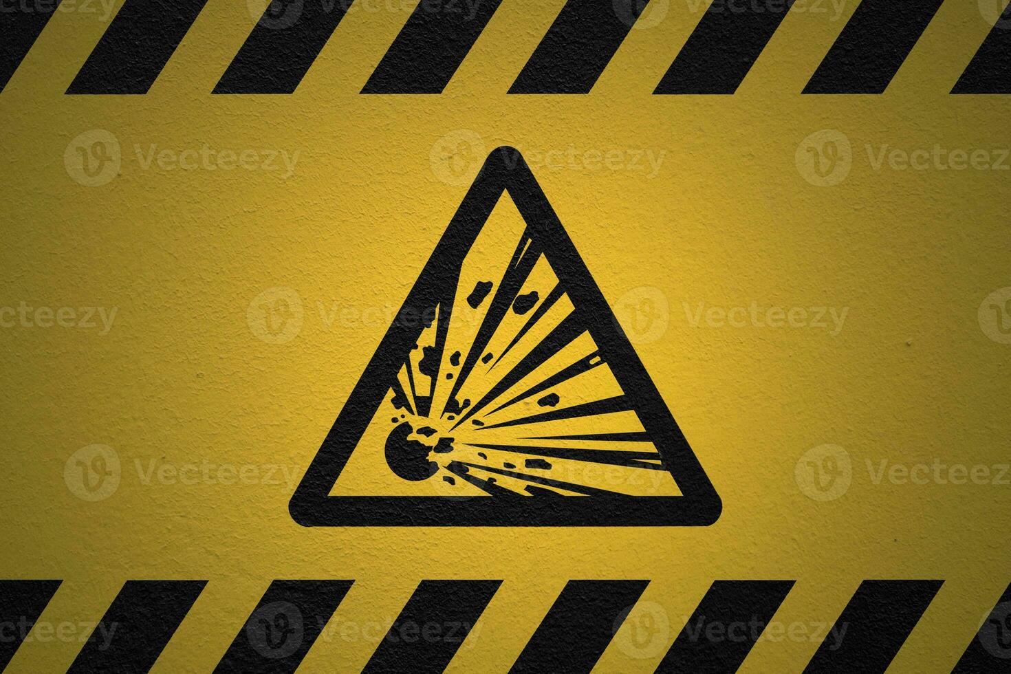 Pericolo esplosivo cartello foto