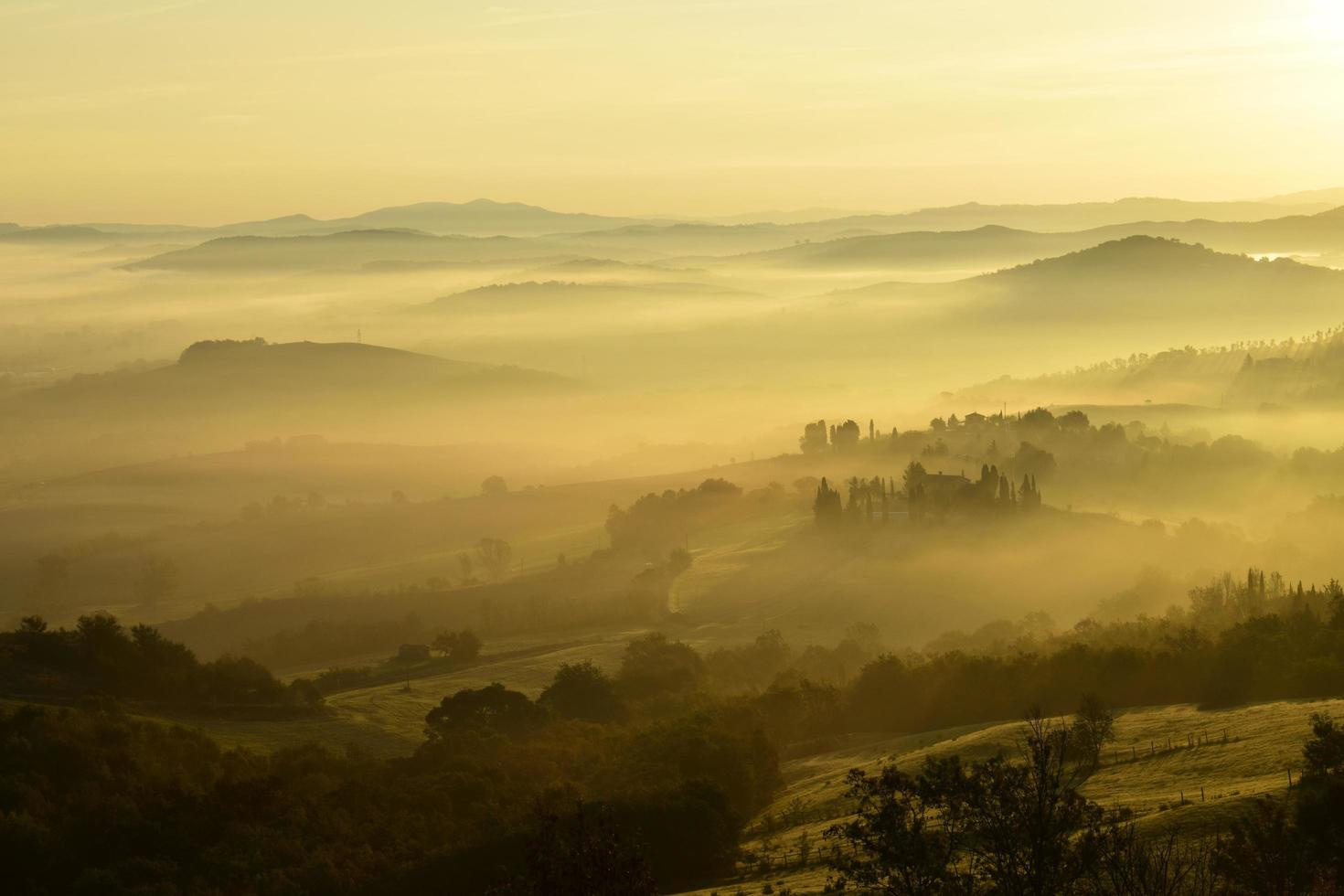 un paesaggio toscano foto