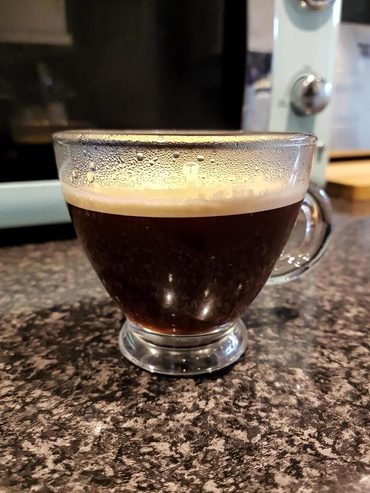 espresso in vetro foto