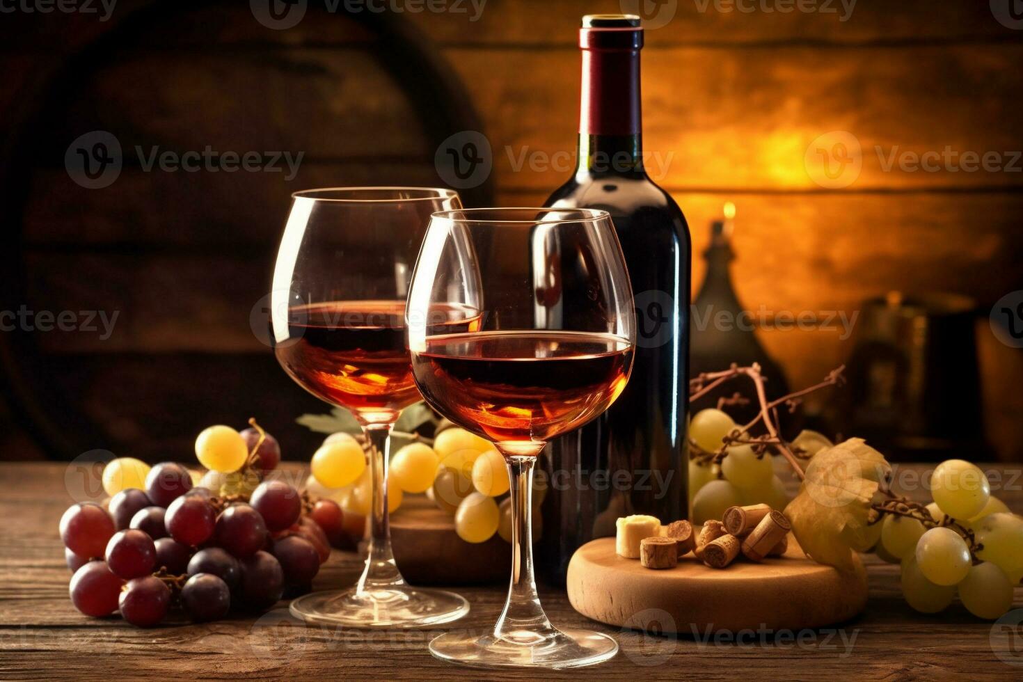 alcool bevanda uva bottiglia vecchio sfondo bevanda vino bicchiere azienda vinicola cibo. generativo ai. foto