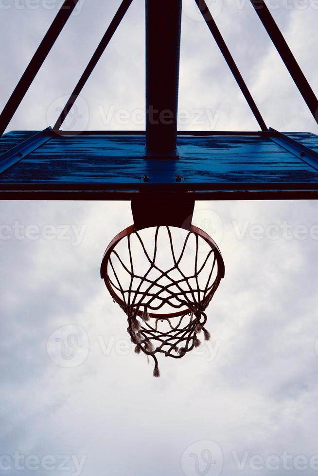 attrezzature sportive per canestro da basket di strada foto